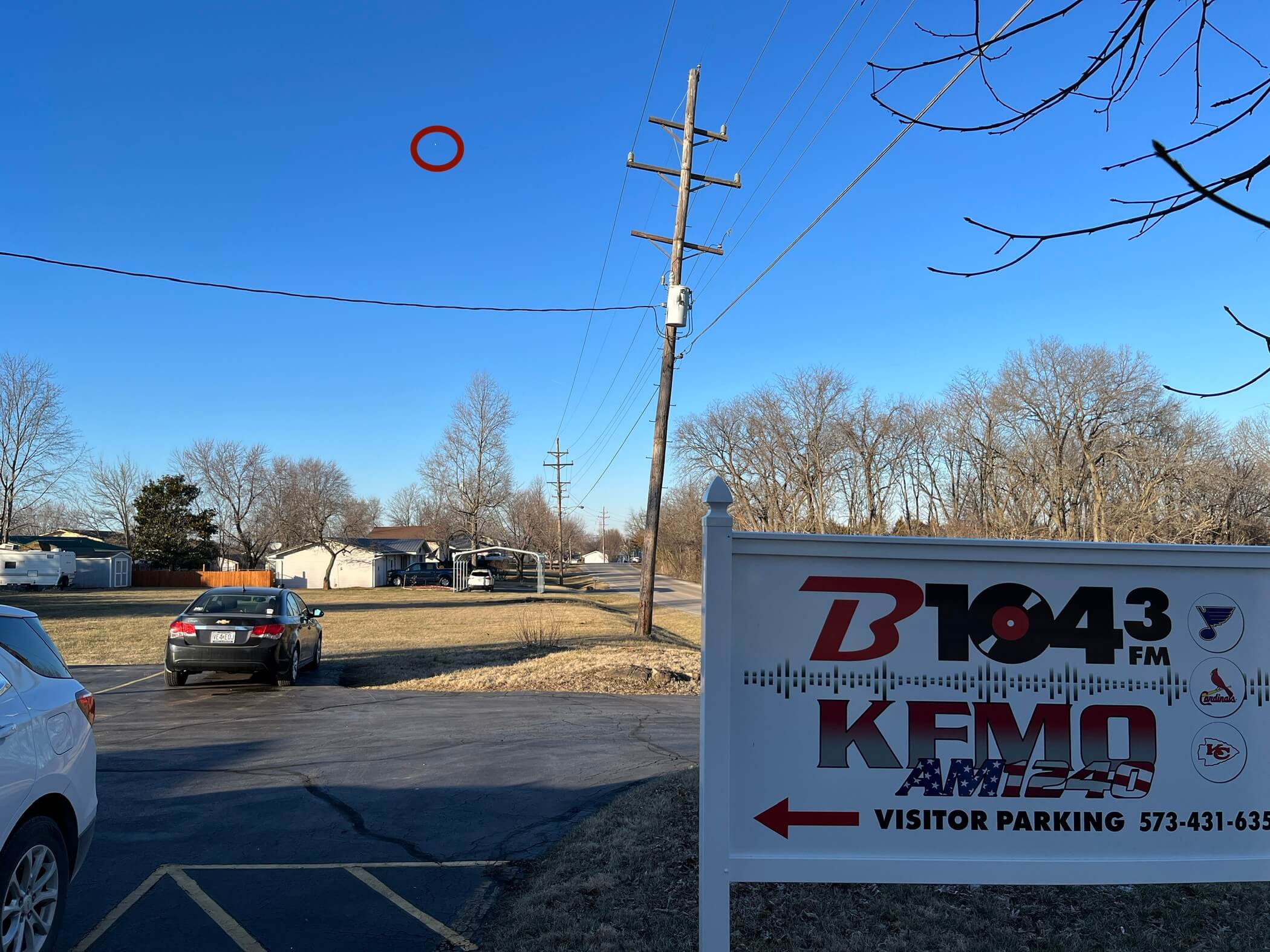 Suspected Chinese spy balloon visible from Parkland Area