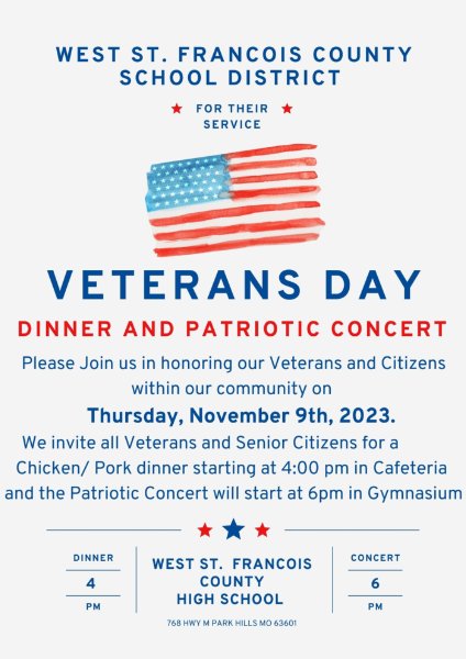 West County Veterans Day Dinner