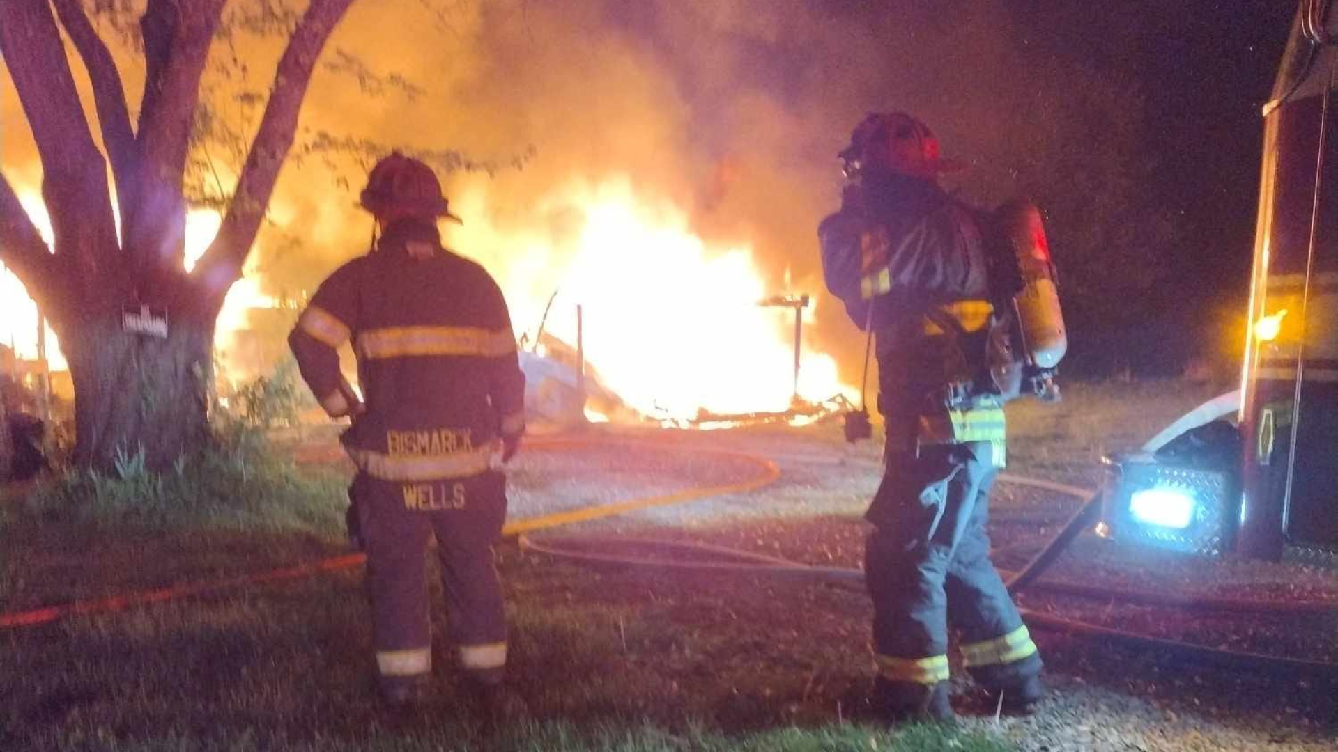 Home Destroyed in Bismarck Fire