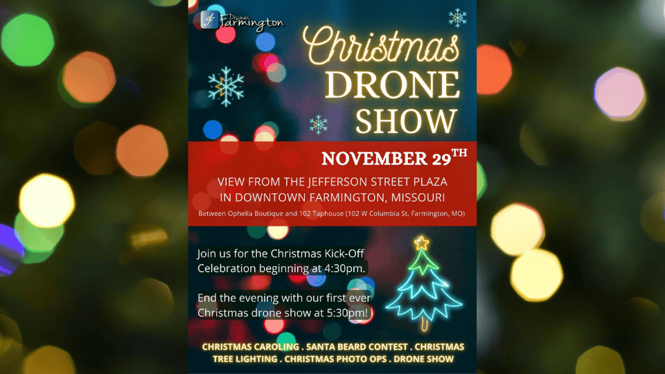 Farmington to Host First-Ever Christmas Drone Show November 29