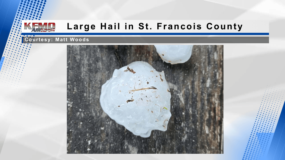 Large Hail Falls Across the Parkland