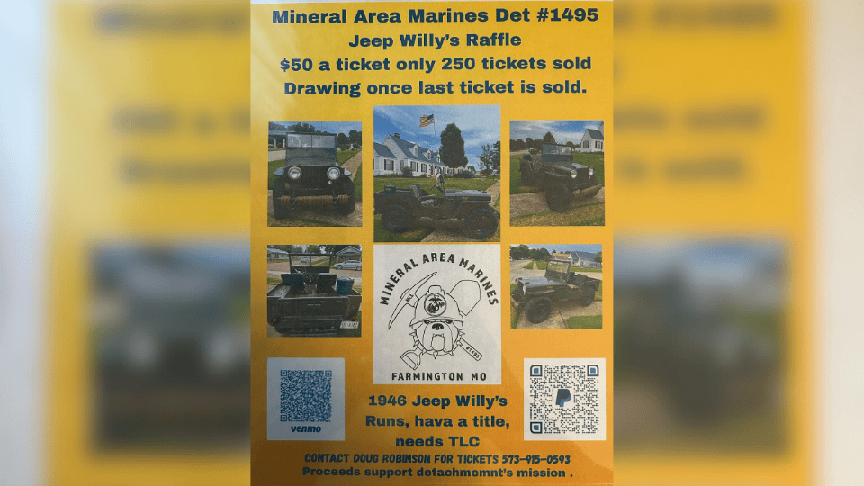 Mineral Area Marines Hosting Raffle at Desloge Labor Day Picnic