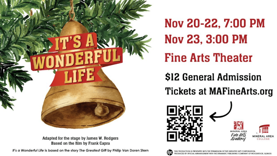 Production of It’s a Wonderful Life Begins Thursday Evening