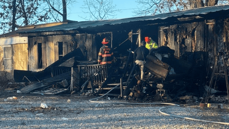 Residential Structure Fire Destroys Mobile Home on Hyland Road