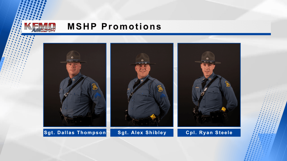 Three Troop C Missouri State Highway Patrol Officers Receive Promotions