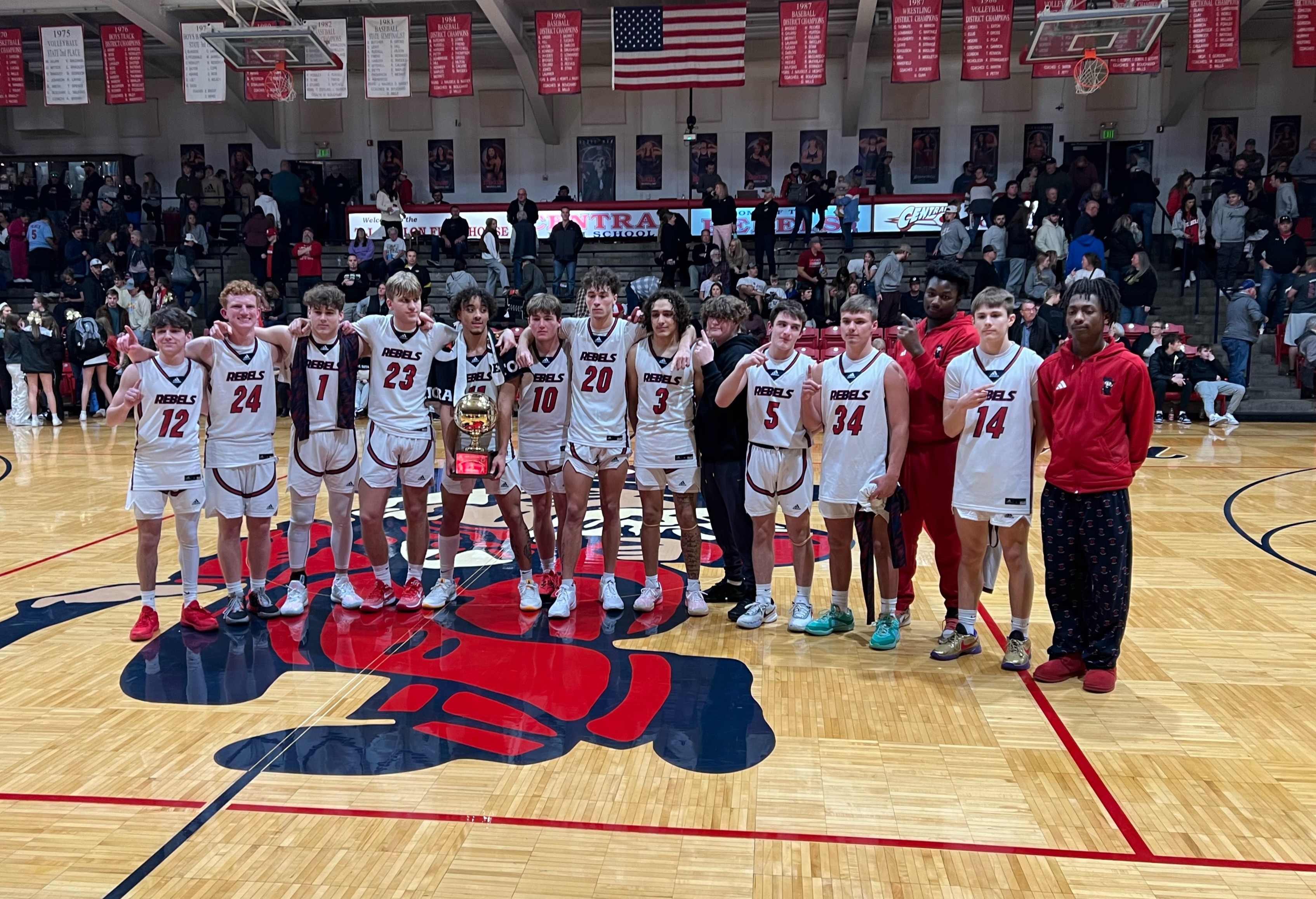 Central Rebels defeat Farmington Knights to win Bob Sechrest Jr. Central Christmas Tournament for second year in a row
